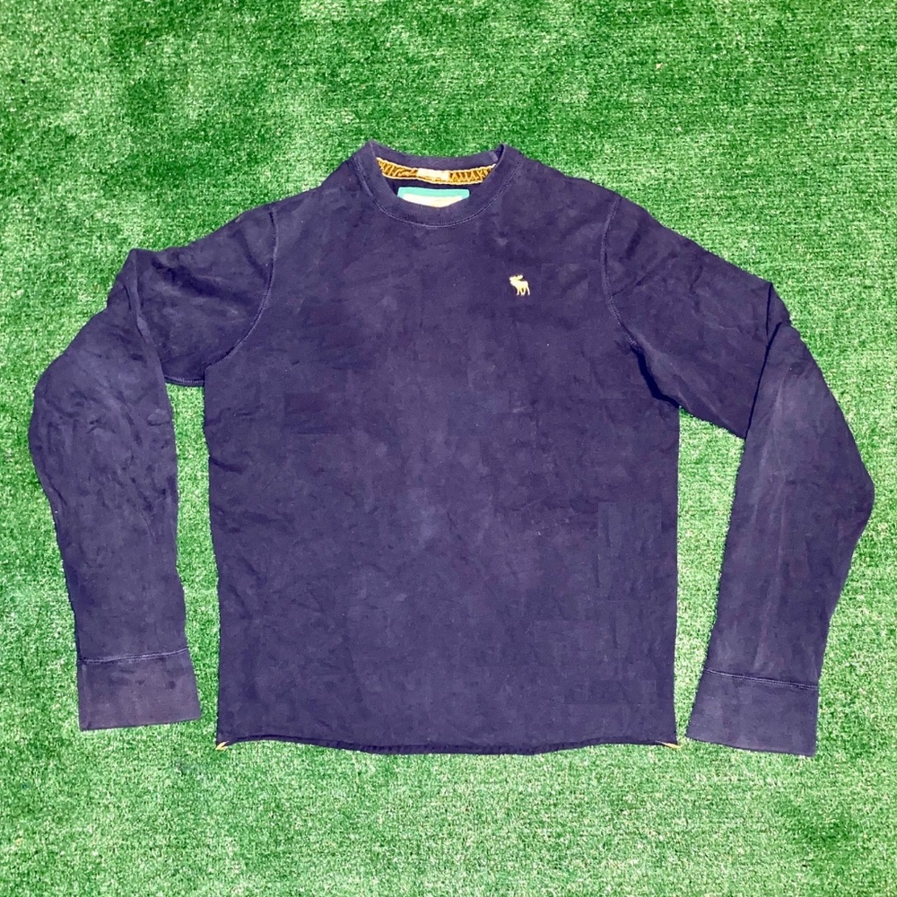 Vintage Abercrombie & Fitch Men's Sweater Blue M